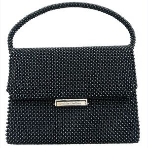 Yukiko Kimijima Black Beaded Bag